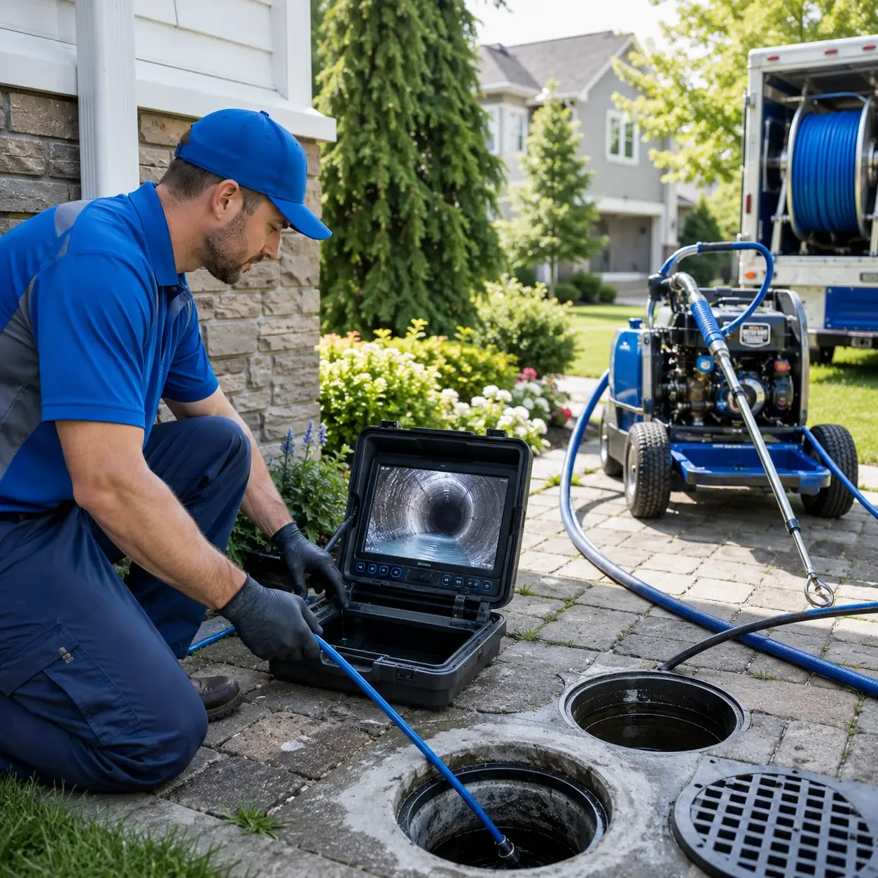 Outdoor drain cleaning professionals serving Newsoms, VA