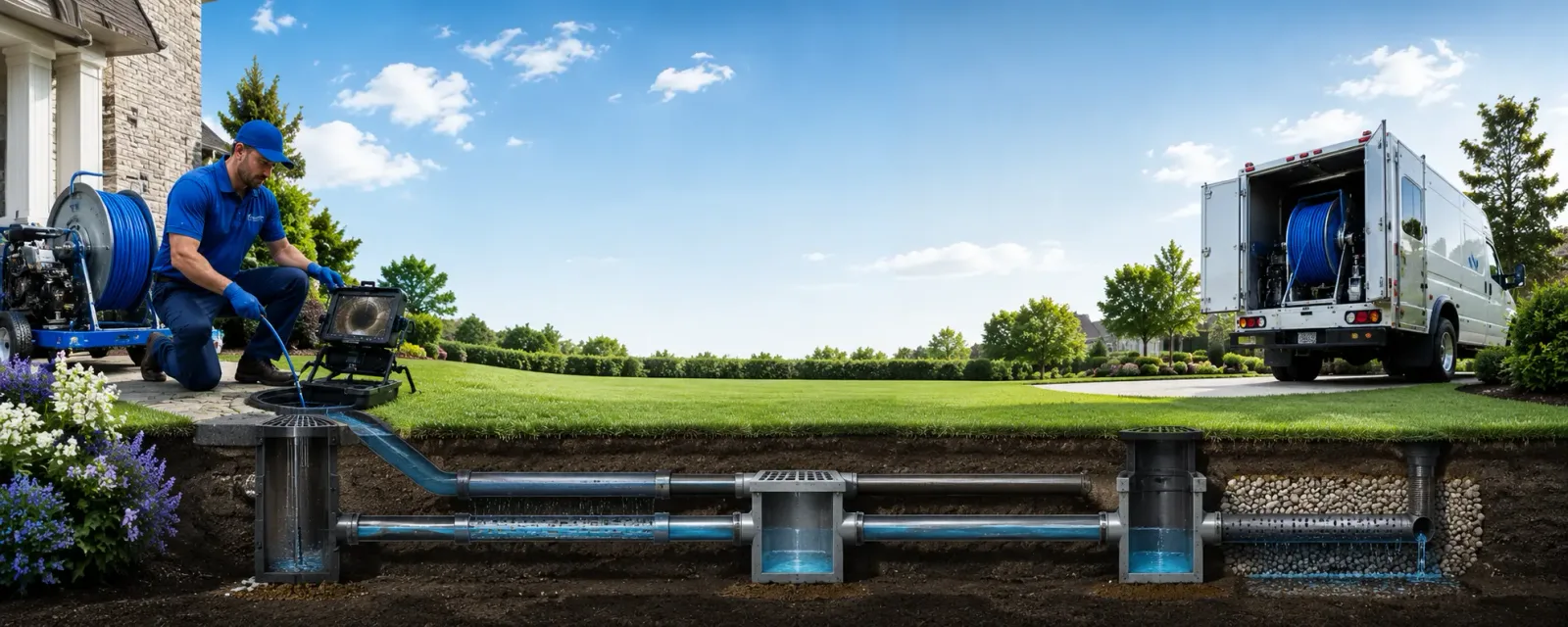 Outdoor drain cleaning information for Newsoms, VA